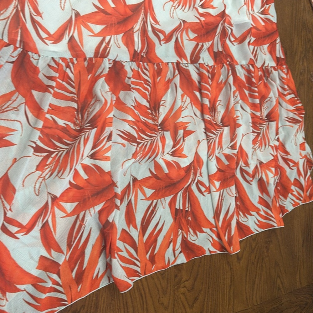 H &M Orange & Pale Green Palm Maxi Dress - Picture 5 of 12